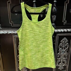 Zella Women's Lime Green & Light Yellow Tank Top NWT SZ Large from Nordstroms